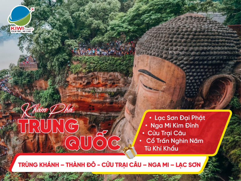 TRUNG QUỐC: TRÙNG KHÁNH - THÀNH ĐÔ - NGA MI SƠN - LẠC SƠN - CỬU TRẠI CÂU | Air China